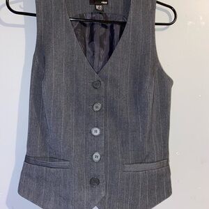 H&M Charcoal Pinstripe Vest